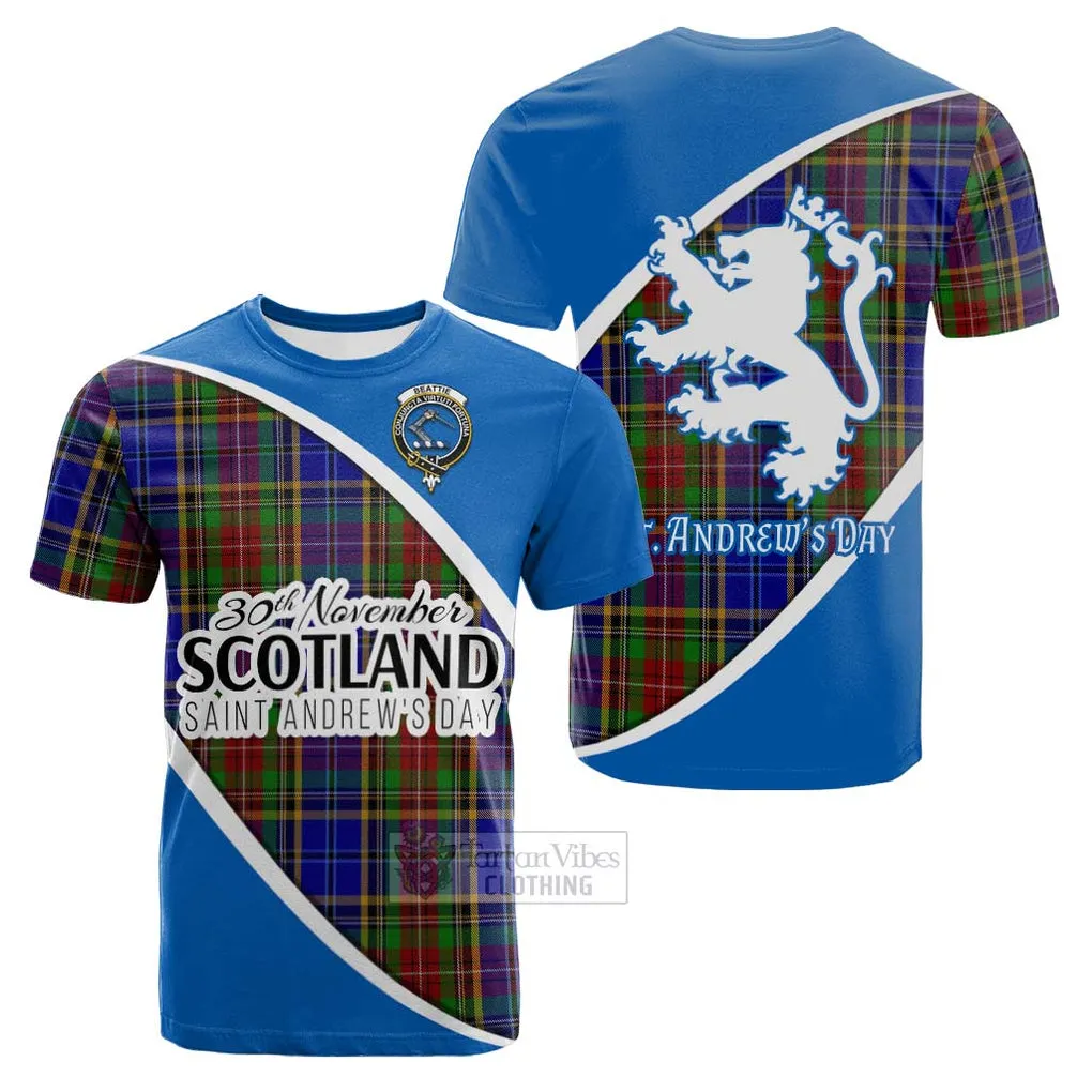 Beattie (Beatty) Family Crest Tartan Cotton T-shirt Celebrate Saint Andrew's Day in Style