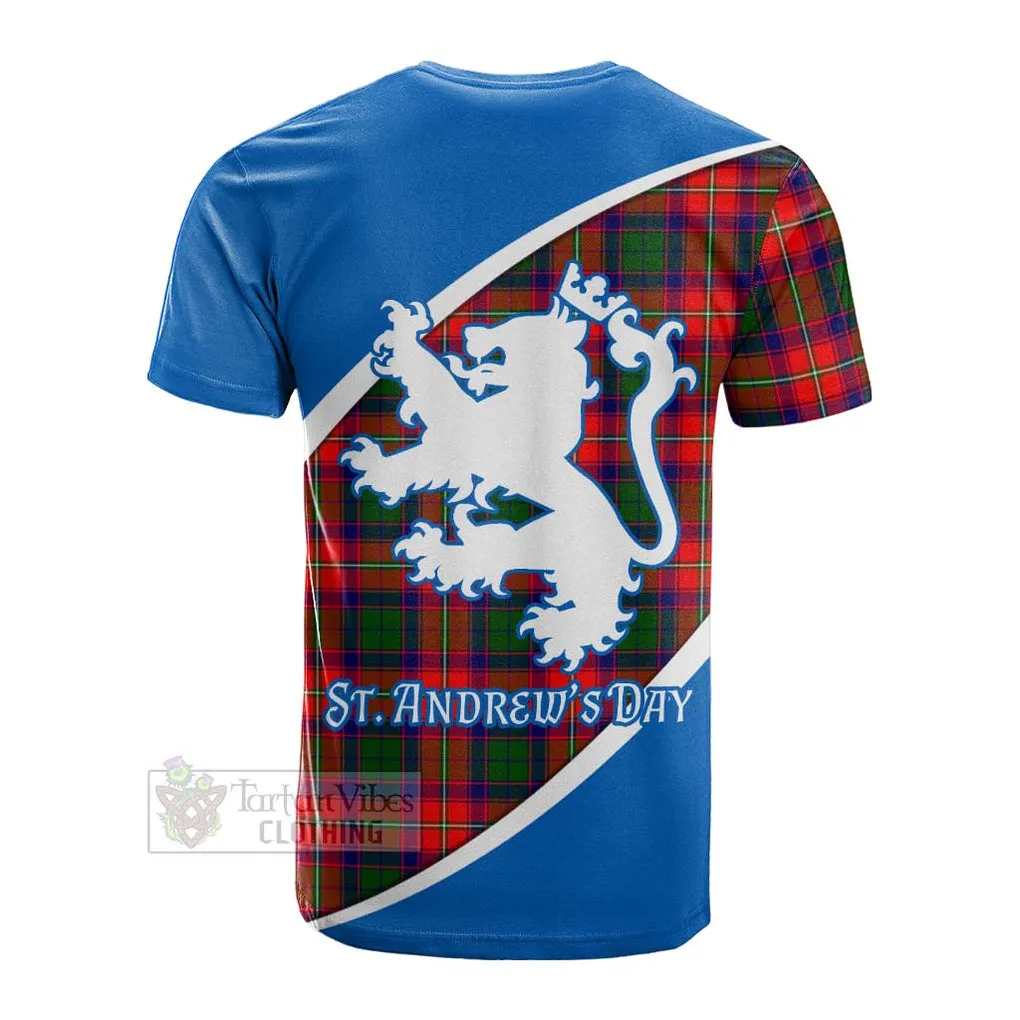 Belshes (Belsches) Family Crest Tartan Cotton T-shirt Celebrate Saint Andrew's Day in Style