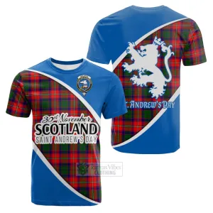 Belshes (Belsches) Family Crest Tartan Cotton T-shirt Celebrate Saint Andrew's Day in Style