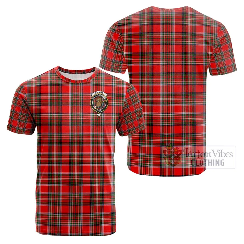 Binning Tartan Cotton T-Shirt with Family Crest