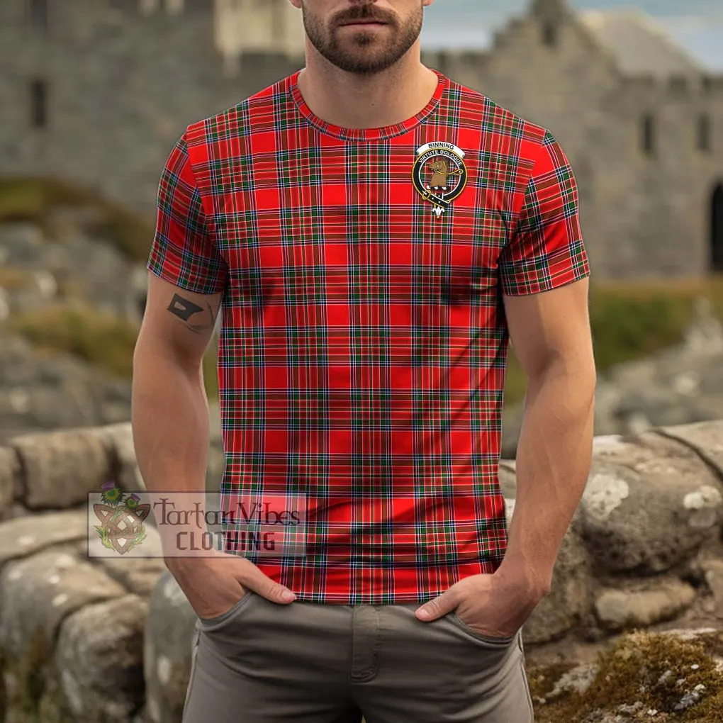 Binning Tartan Cotton T-Shirt with Family Crest