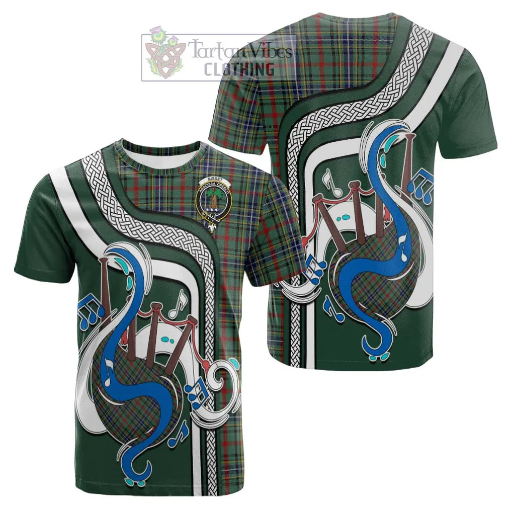 Bisset Tartan Cotton T-shirt with Epic Bagpipe Style