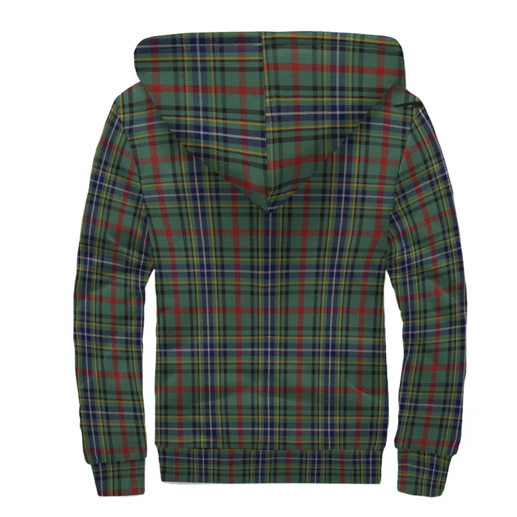 Bisset Tartan Sherpa Hoodie with Family Crest