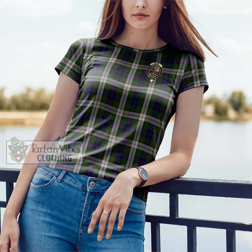 Blair Dress Tartan Cotton T-Shirt with Family Crest