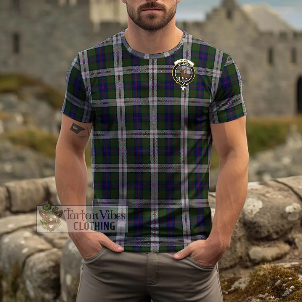 Blair Dress Tartan Cotton T-Shirt with Family Crest