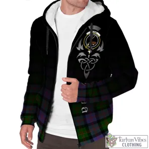 Blair Modern Tartan Sherpa Hoodie Featuring Alba Gu Brath Family Crest Celtic Inspired