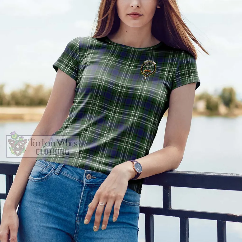 Blyth Tartan Cotton T-Shirt with Family Crest