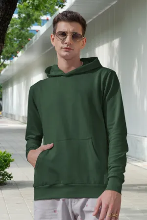 Bottle Green Hoodie for men