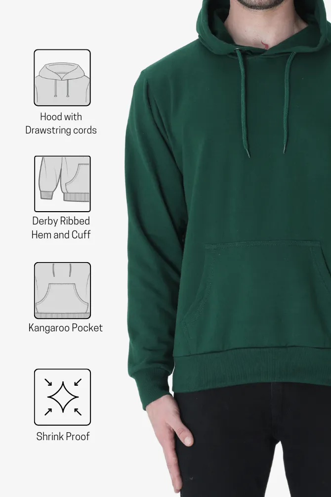 Bottle Green Hoodie for men