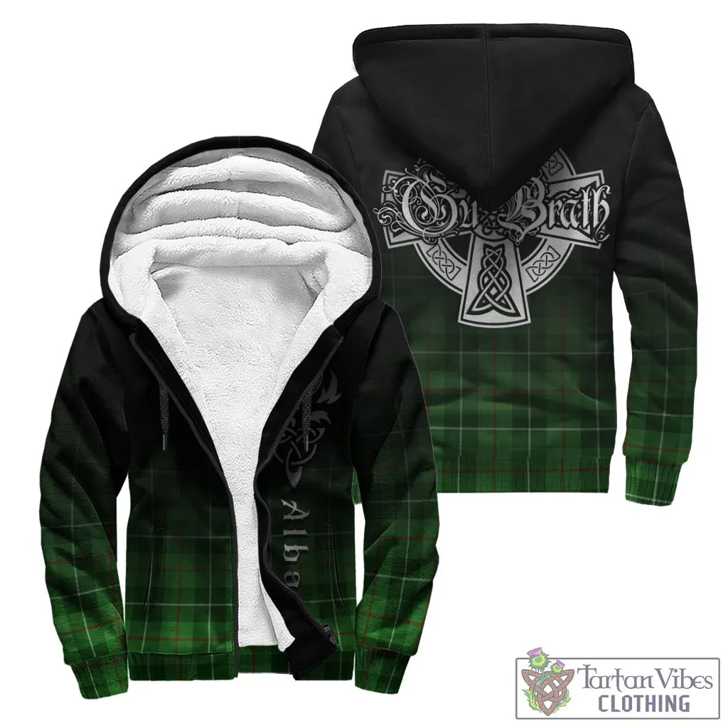 Boyle Tartan Sherpa Hoodie Featuring Alba Gu Brath Family Crest Celtic Inspired