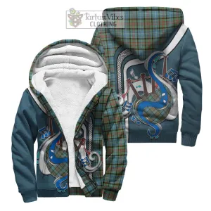 Brisbane Tartan Sherpa Hoodie with Epic Bagpipe Style