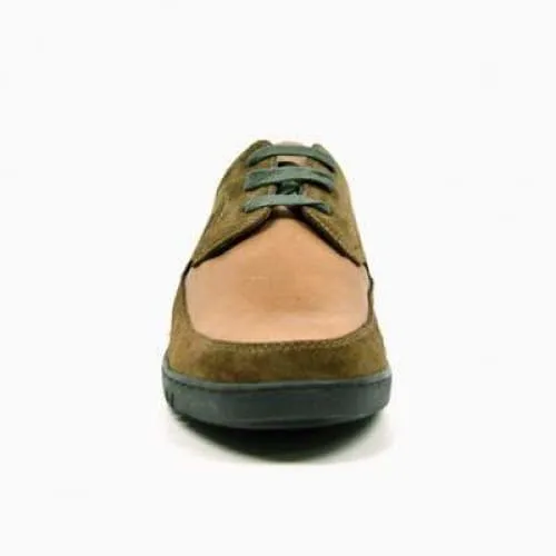 British Walkers Bristols Bally Style Men's Olive Green and Tan Leather and Suede Low Top Sneakers