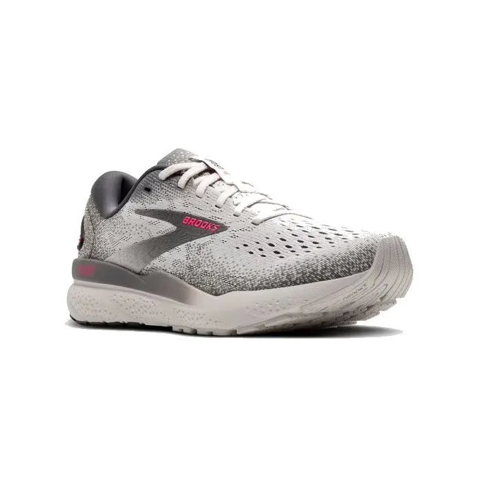 BROOKS GHOST 16 GREY/GARGOYLE/PINK - WOMENS