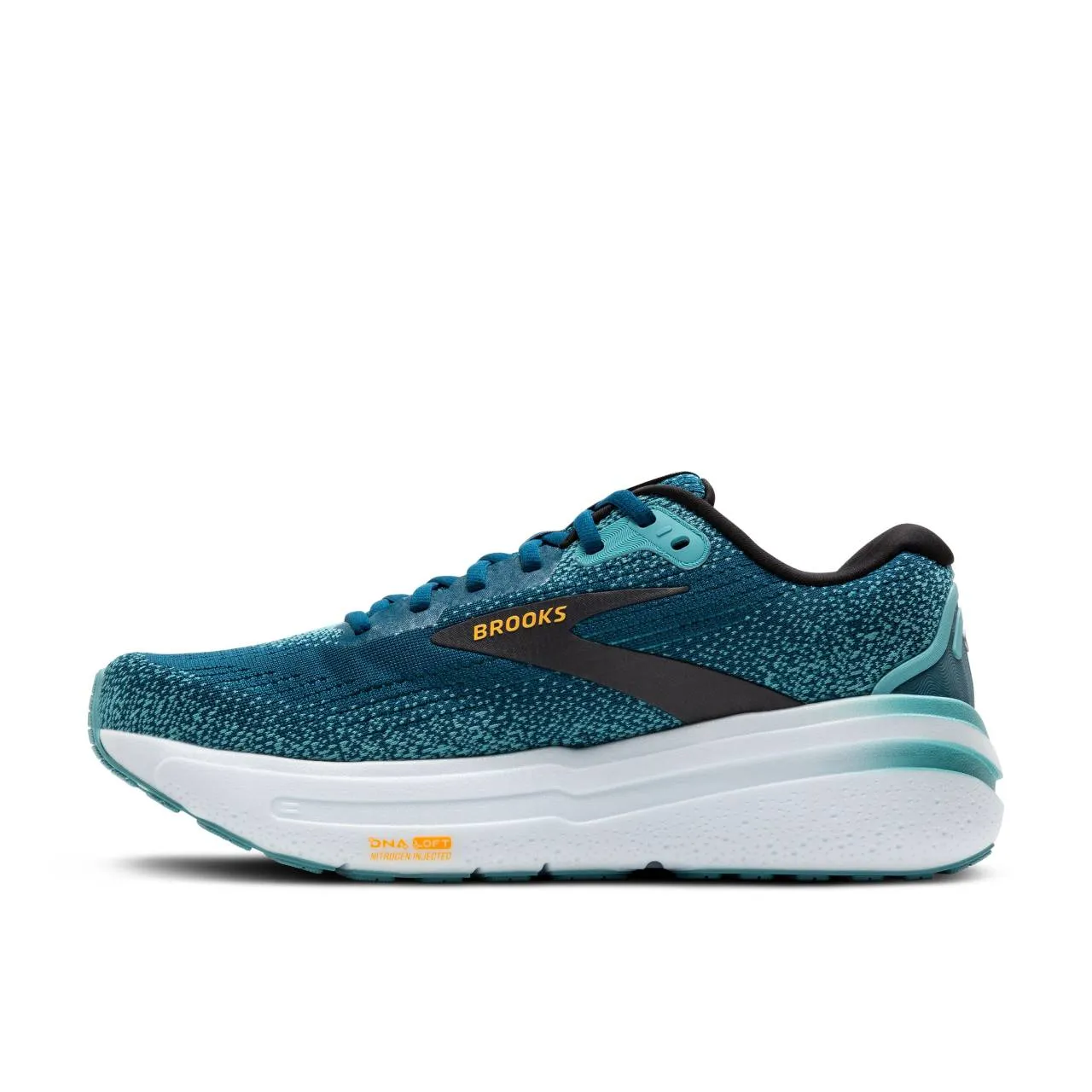 Brooks Ghost Max 2 Wide  (Mens) - Moroccan Blue/Aqua/Orange Pop