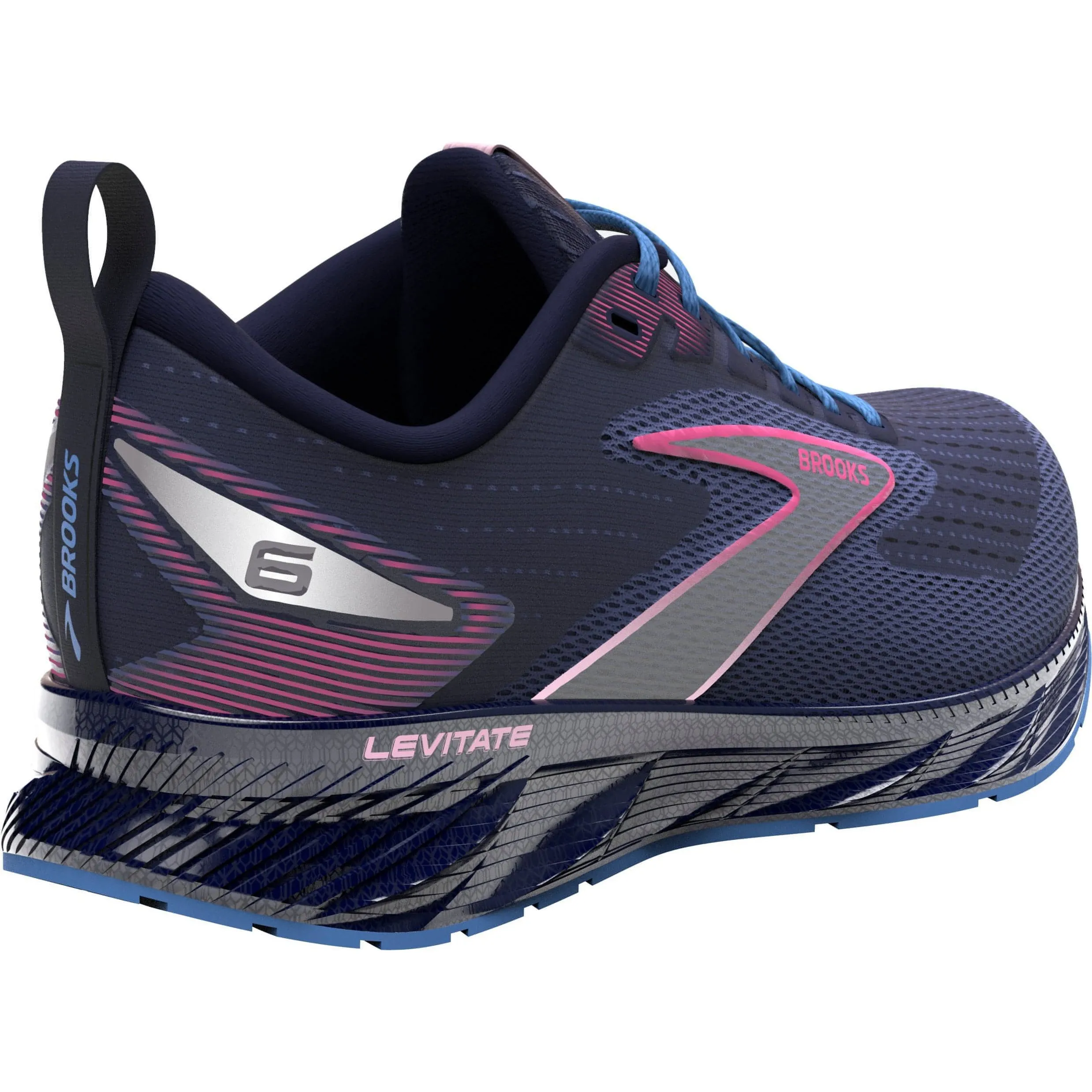 Brooks Levitate 6 Womens Running Shoes - Navy