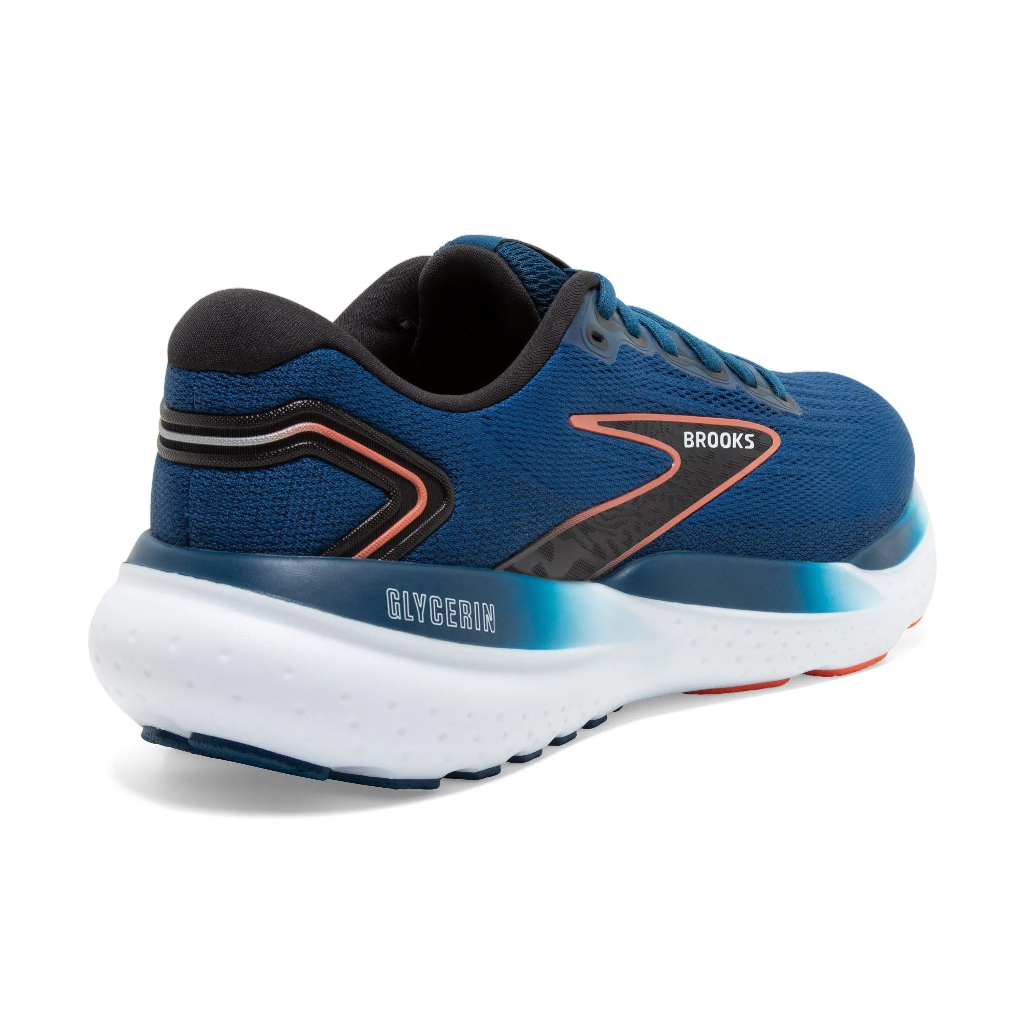 Brooks Men's Glycerin 21 Running Shoes Blue Opal / Black / Nasturtium