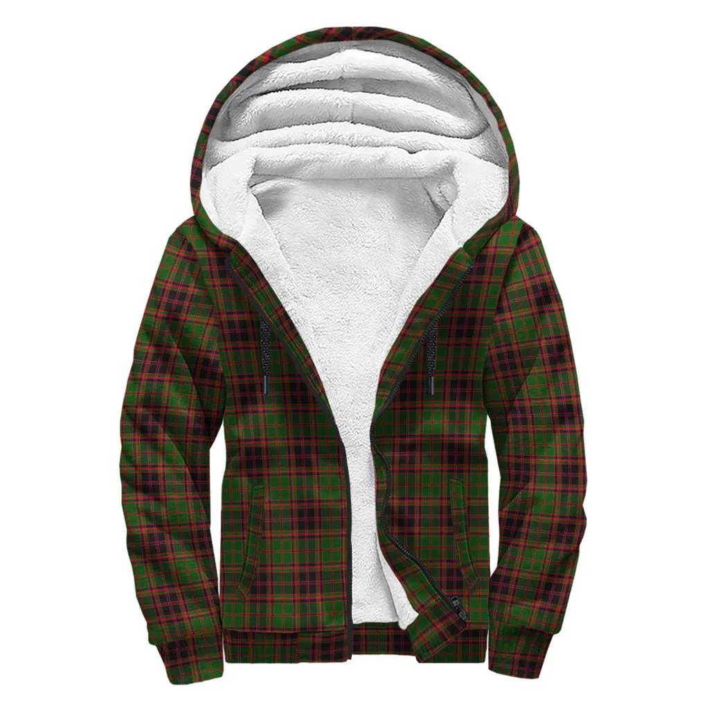 Buchan Tartan Sherpa Hoodie with Family Crest