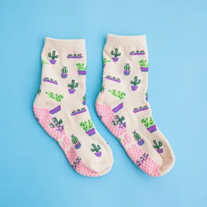 Cactus Grippy Sock