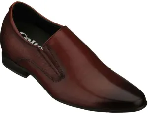 CALTO - Y5531 - 3 Inches Taller (Cordovan Dark Brown) - Lightweight