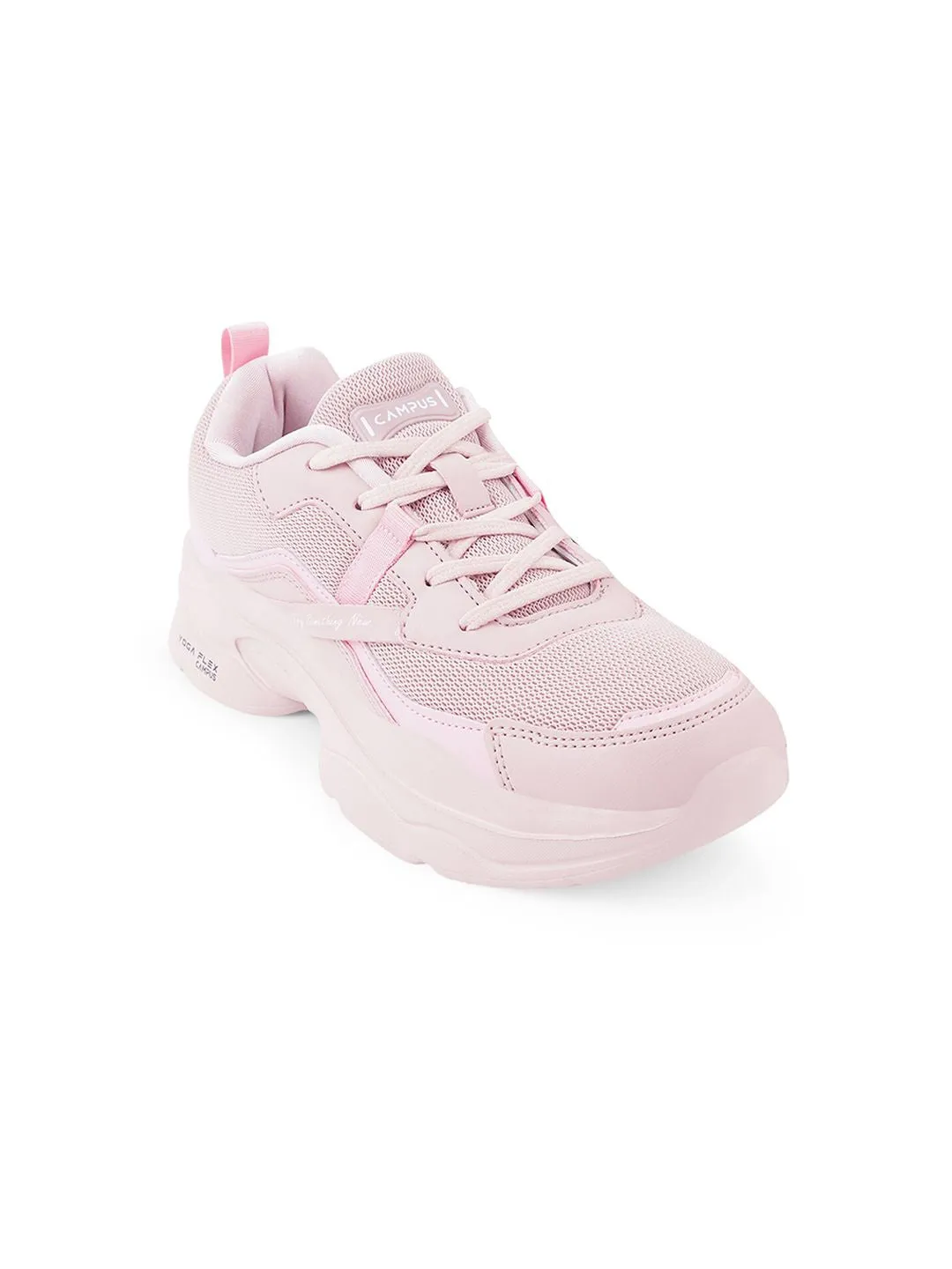 Campus Women Pink Mesh Running Sports Shoes