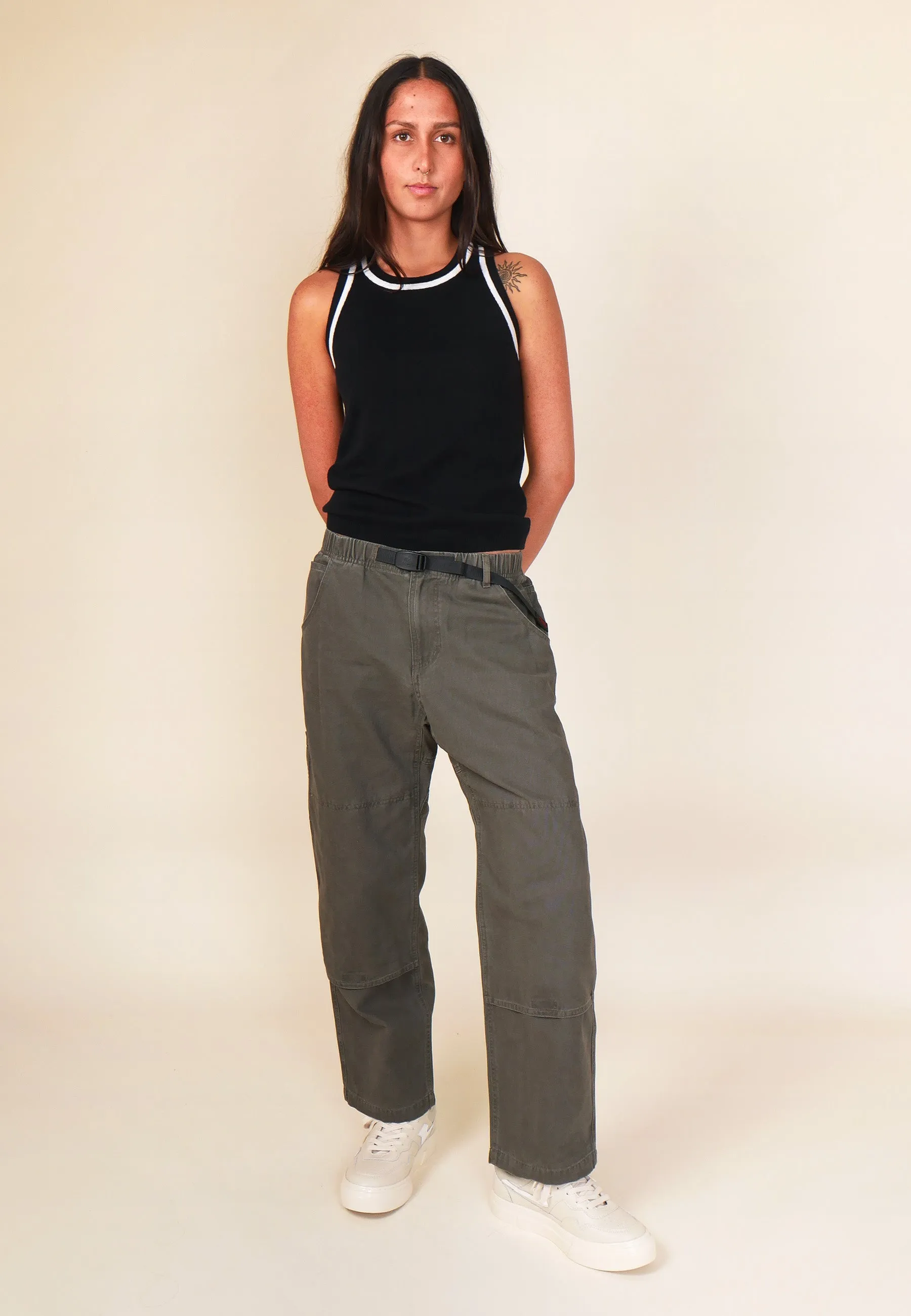 Canvas Double Knee Pant - Dusted Slate