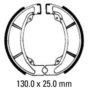 CB125E Rear Brake Shoes