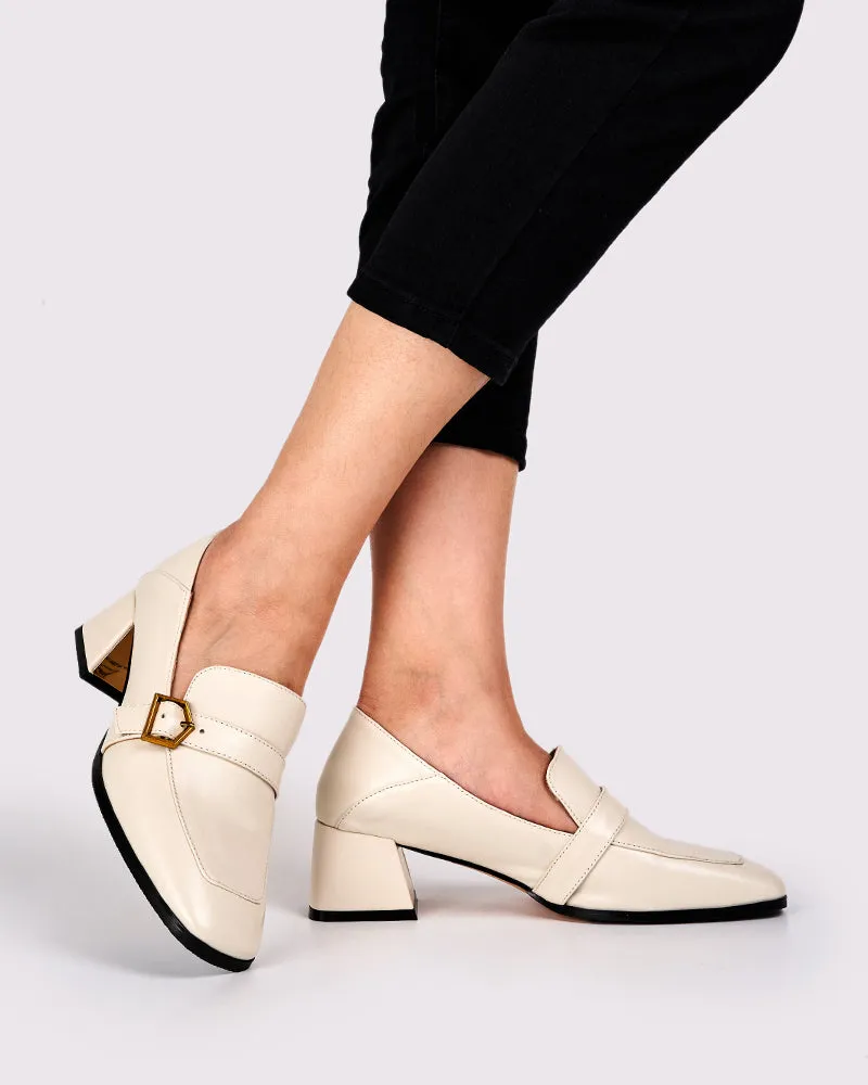 (Clean Up - US 6.5) Gentle And Versatile Square Toe Loafers