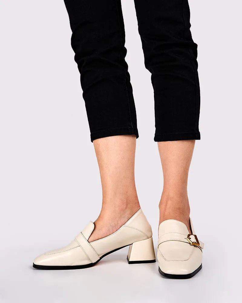 (Clean Up - US 6.5) Gentle And Versatile Square Toe Loafers