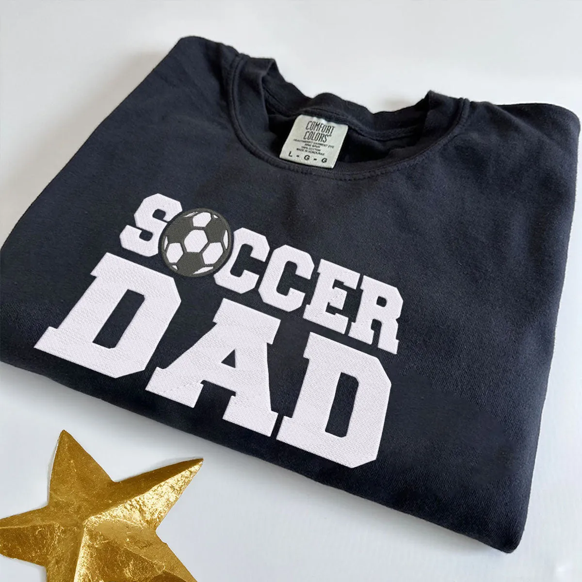 Comfort Color® Embroidered Soccer Dad Shirt