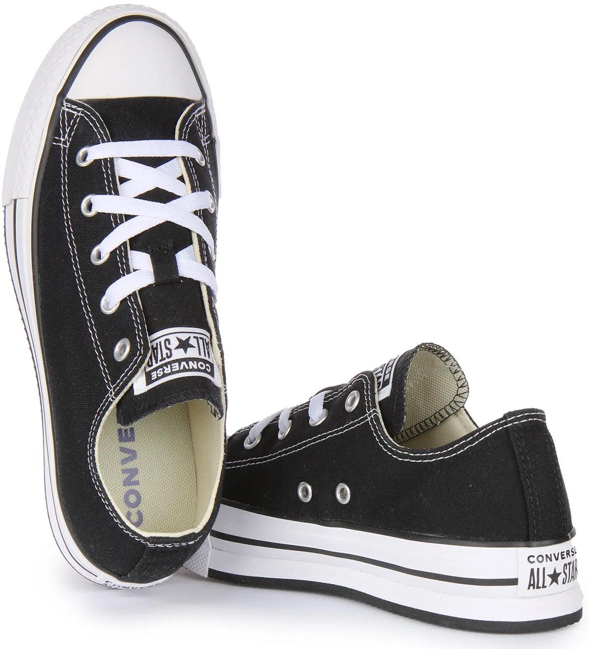 Converse All Star Lift 272857C In Black White For Junior