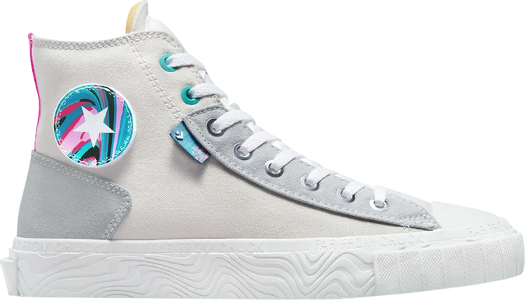 Converse Chuck Taylor All Star High Marbled Patch Sneakers, White