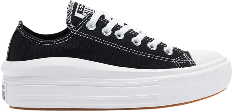 Converse Wmns Chuck Taylor All Star Move Low Black Sneakers, black