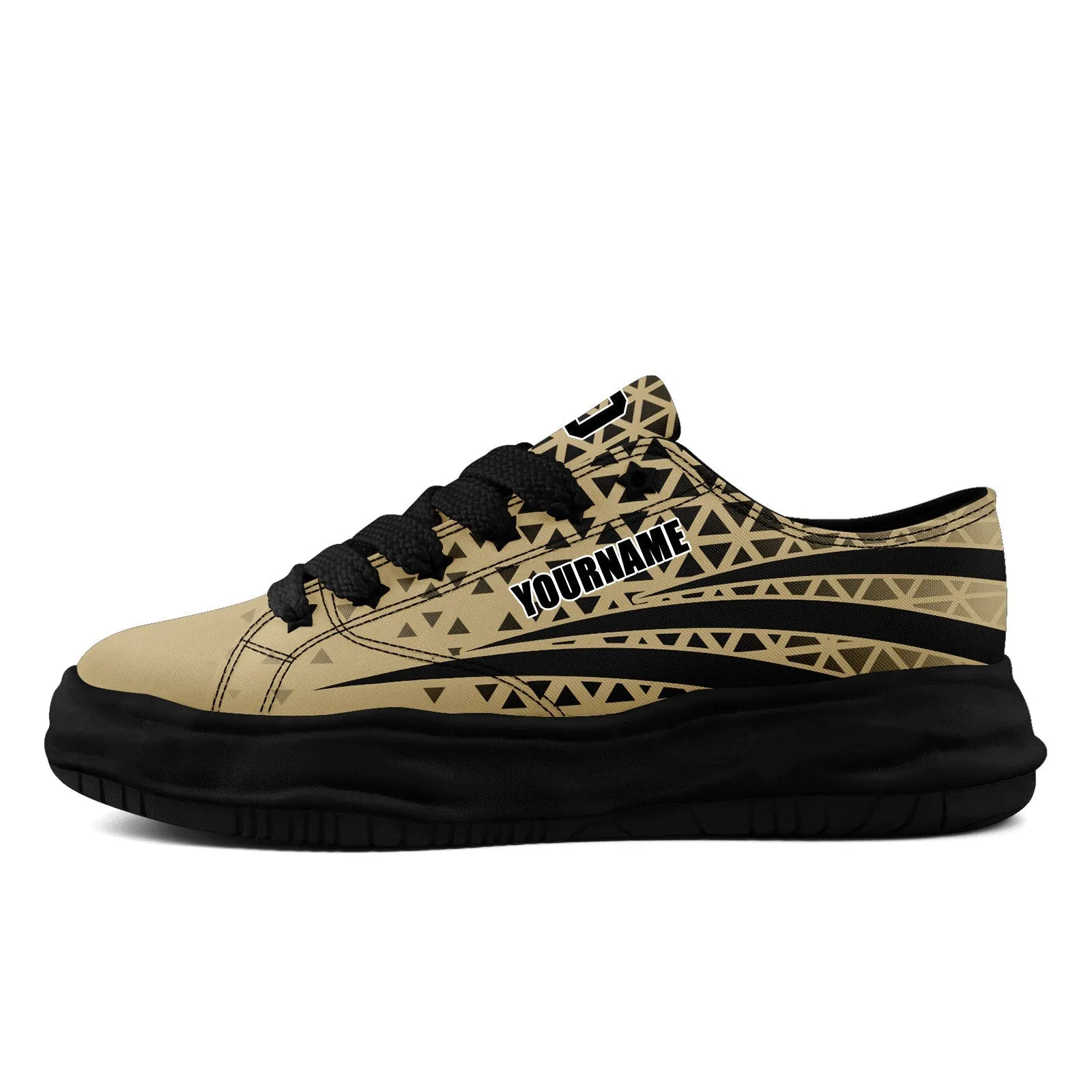 Custom Beige Black Louisiana Shoes Personalized Sneaker FN038-D023003-19 Custom Online