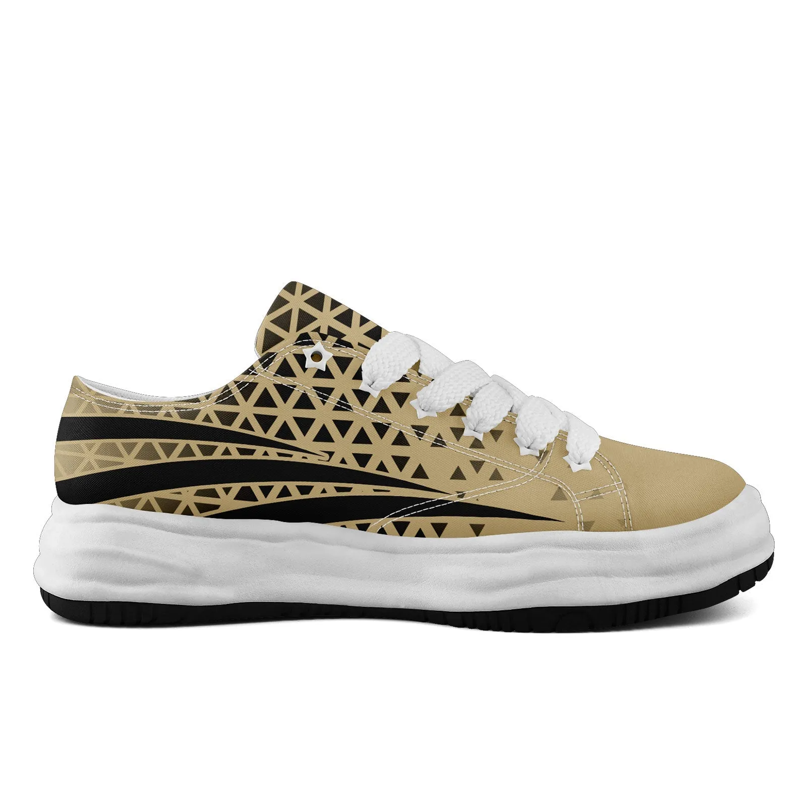 Custom Beige Black Louisiana Shoes Personalized Sneaker FN038-D023003-19 Custom Online