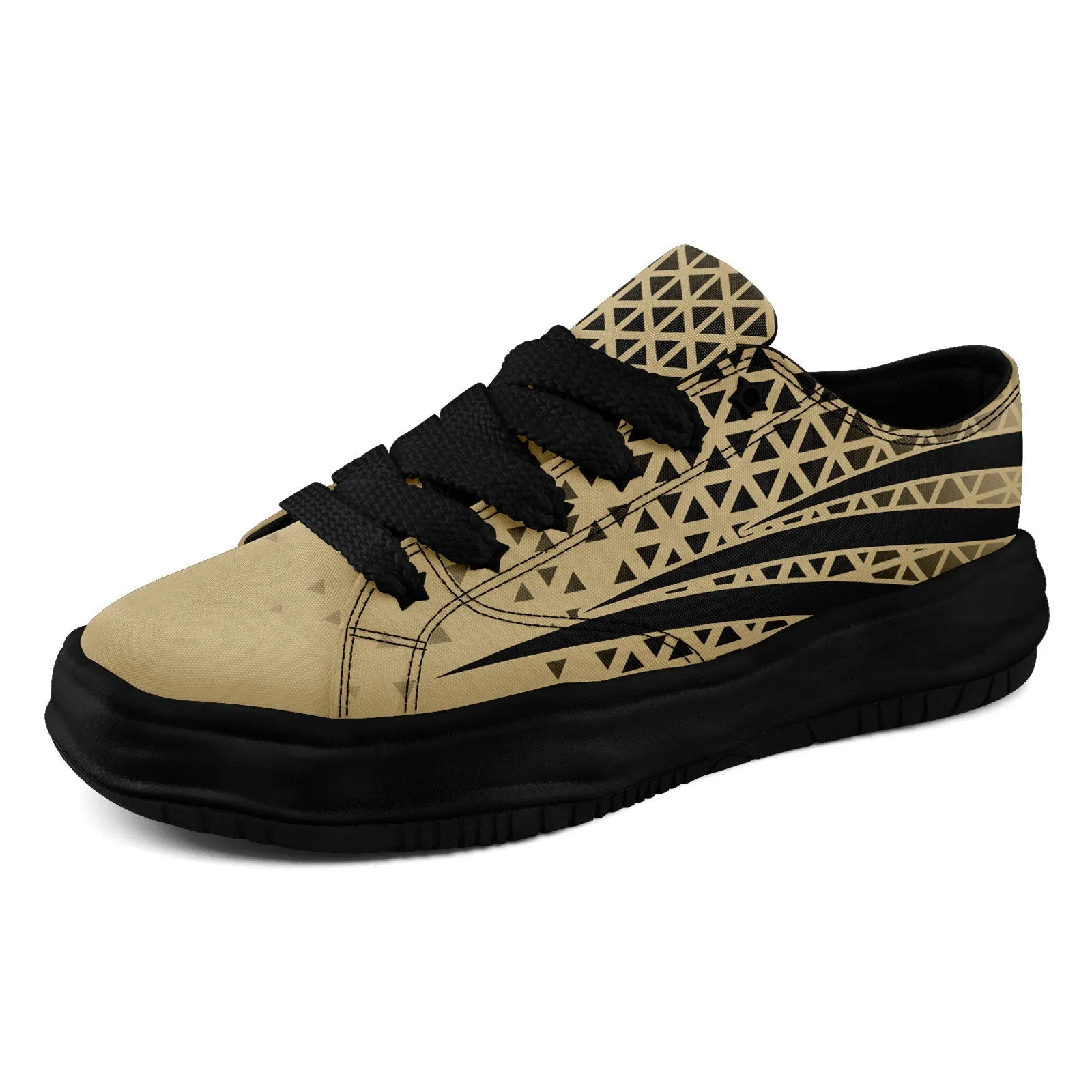 Custom Beige Black Louisiana Shoes Personalized Sneaker FN038-D023003-19 Custom Online