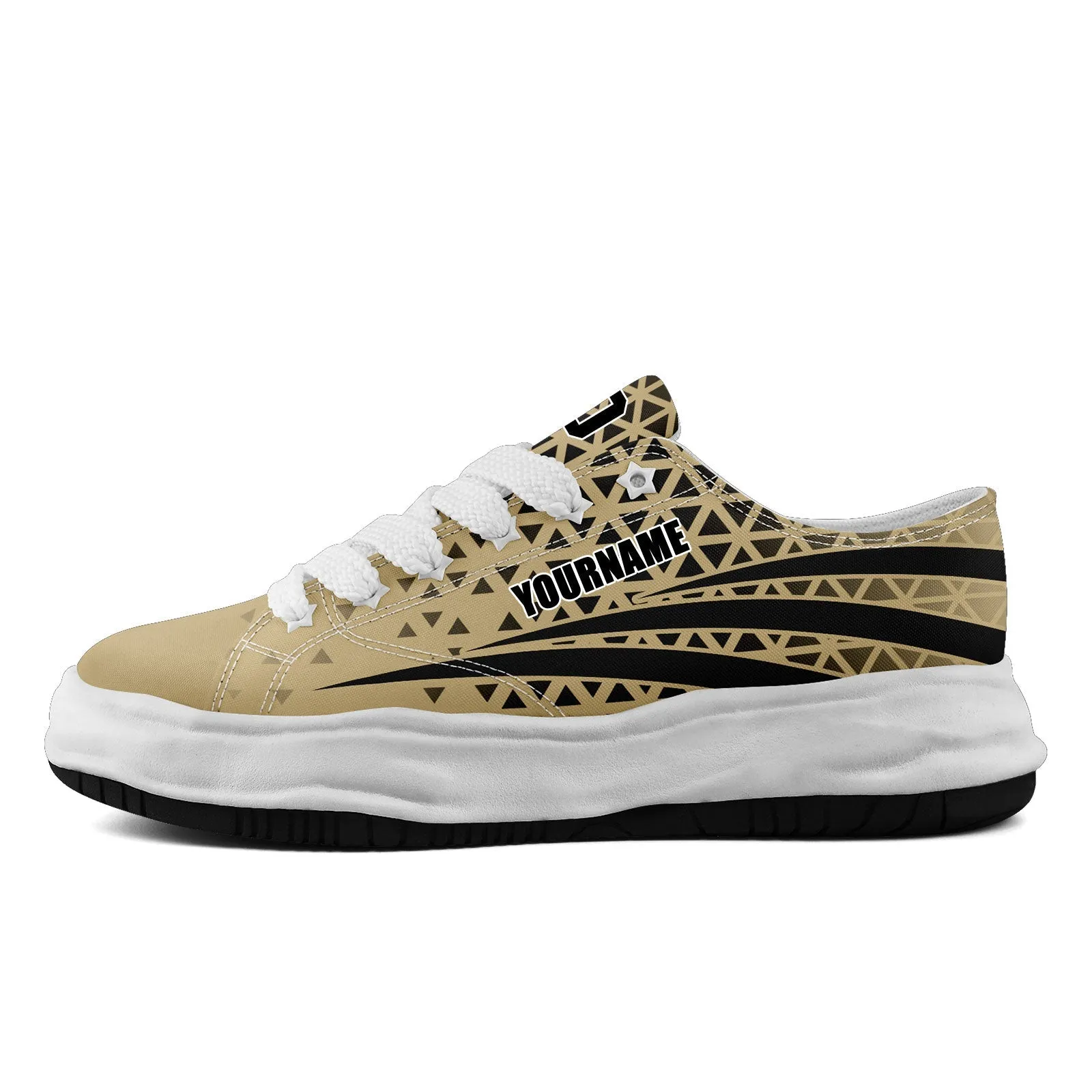 Custom Beige Black Louisiana Shoes Personalized Sneaker FN038-D023003-19 Custom Online