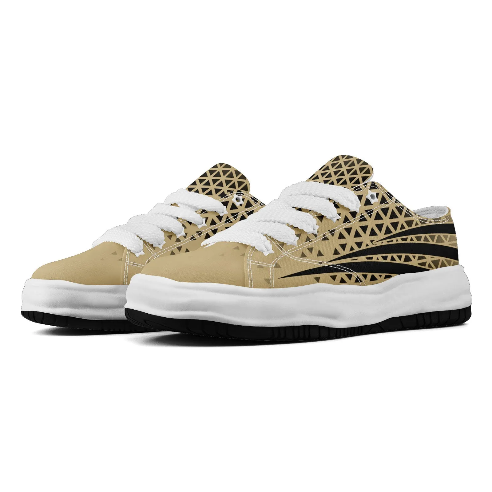 Custom Beige Black Louisiana Shoes Personalized Sneaker FN038-D023003-19 Custom Online