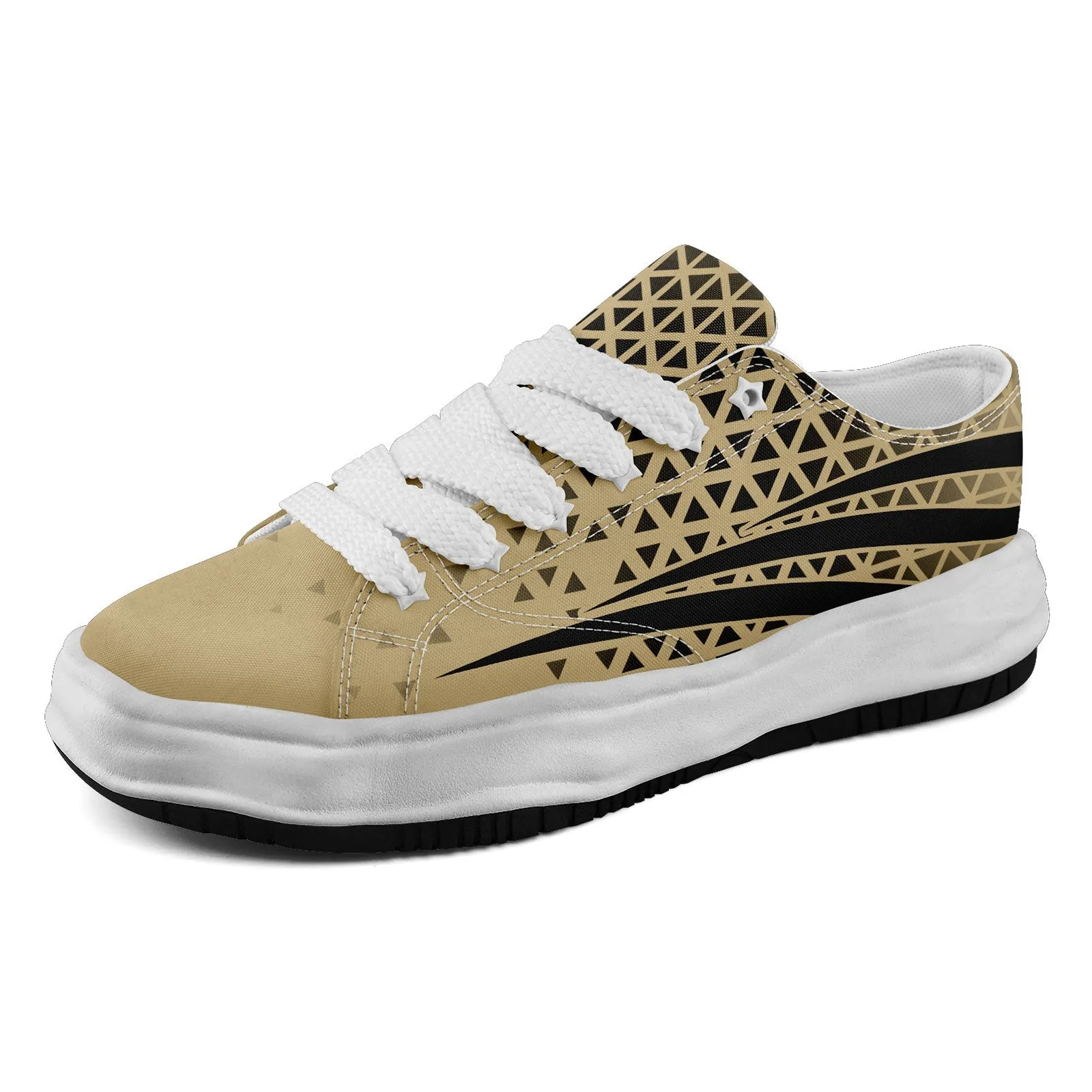 Custom Beige Black Louisiana Shoes Personalized Sneaker FN038-D023003-19 Custom Online