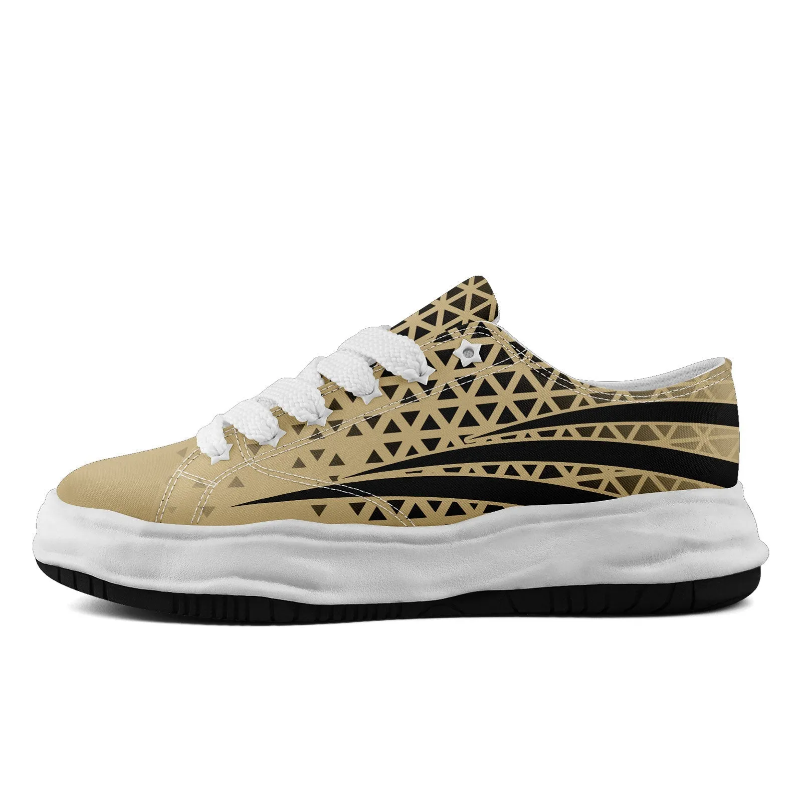 Custom Beige Black Louisiana Shoes Personalized Sneaker FN038-D023003-19 Custom Online