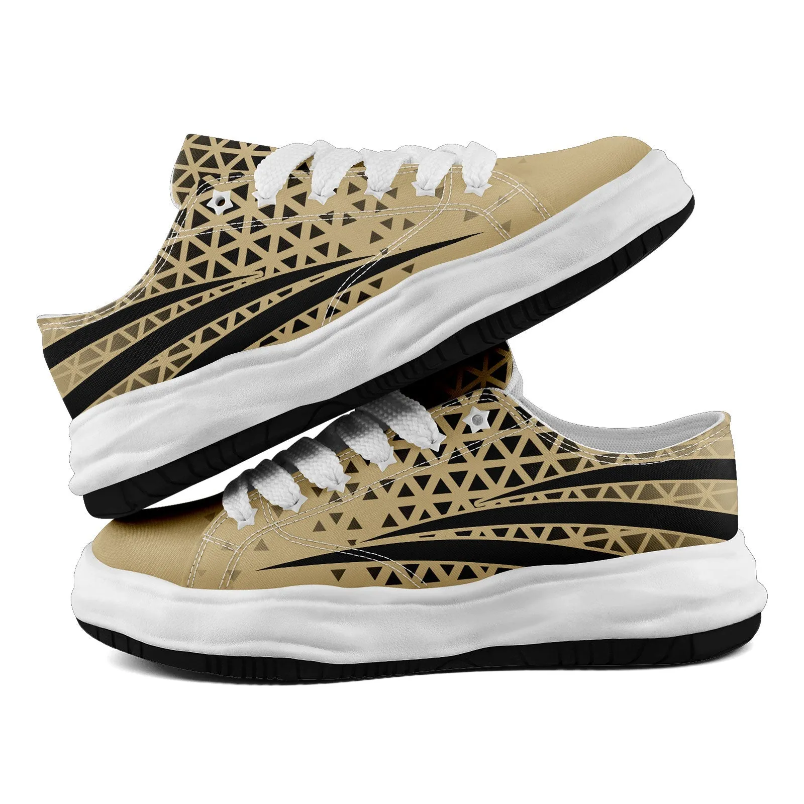 Custom Beige Black Louisiana Shoes Personalized Sneaker FN038-D023003-19 Custom Online