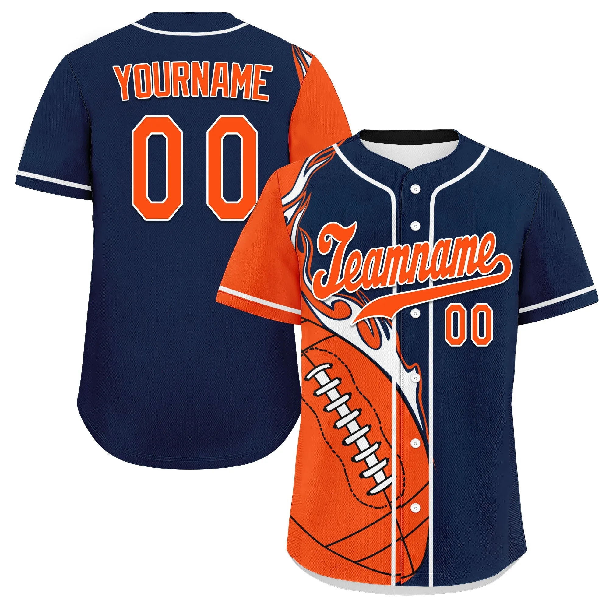 Custom Blue Orange Jersey and TN Shoes Combo Offer Personalized ZH-D0200101-10