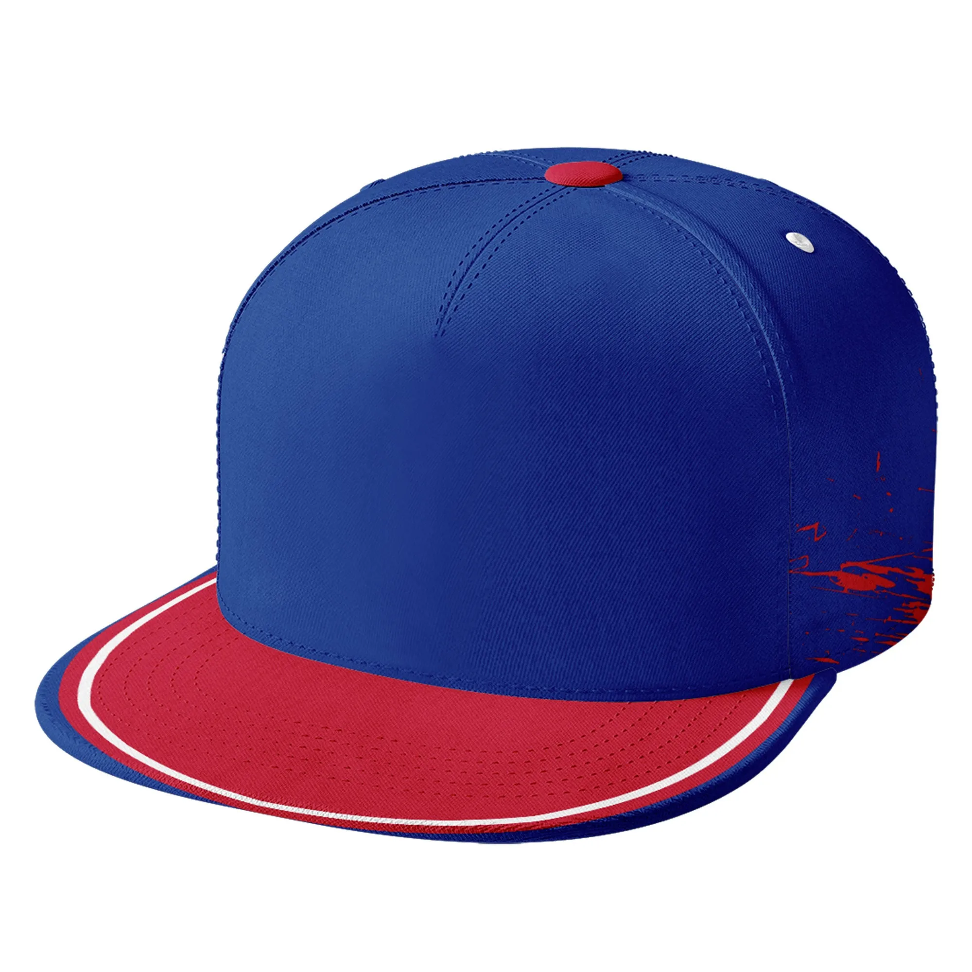 Custom Blue Red Buffalo MaxSoul Shoes and Hat Combo Offer Personalized Combo ZH-D020264-4