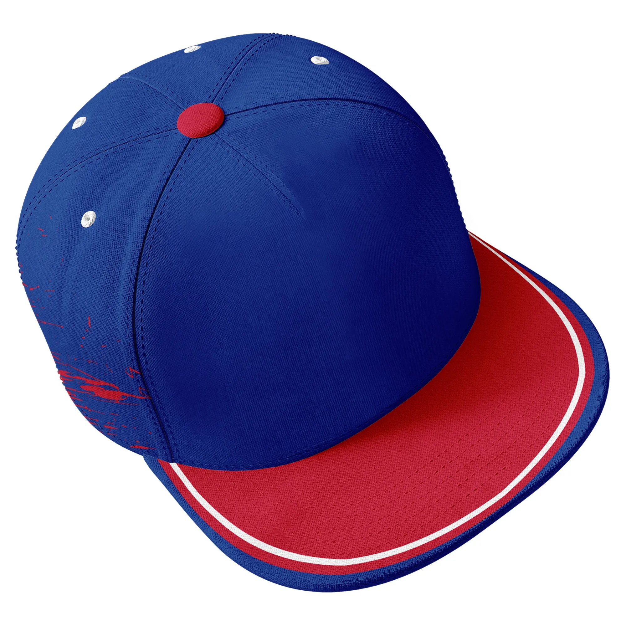 Custom Blue Red Buffalo MaxSoul Shoes and Hat Combo Offer Personalized Combo ZH-D020264-4