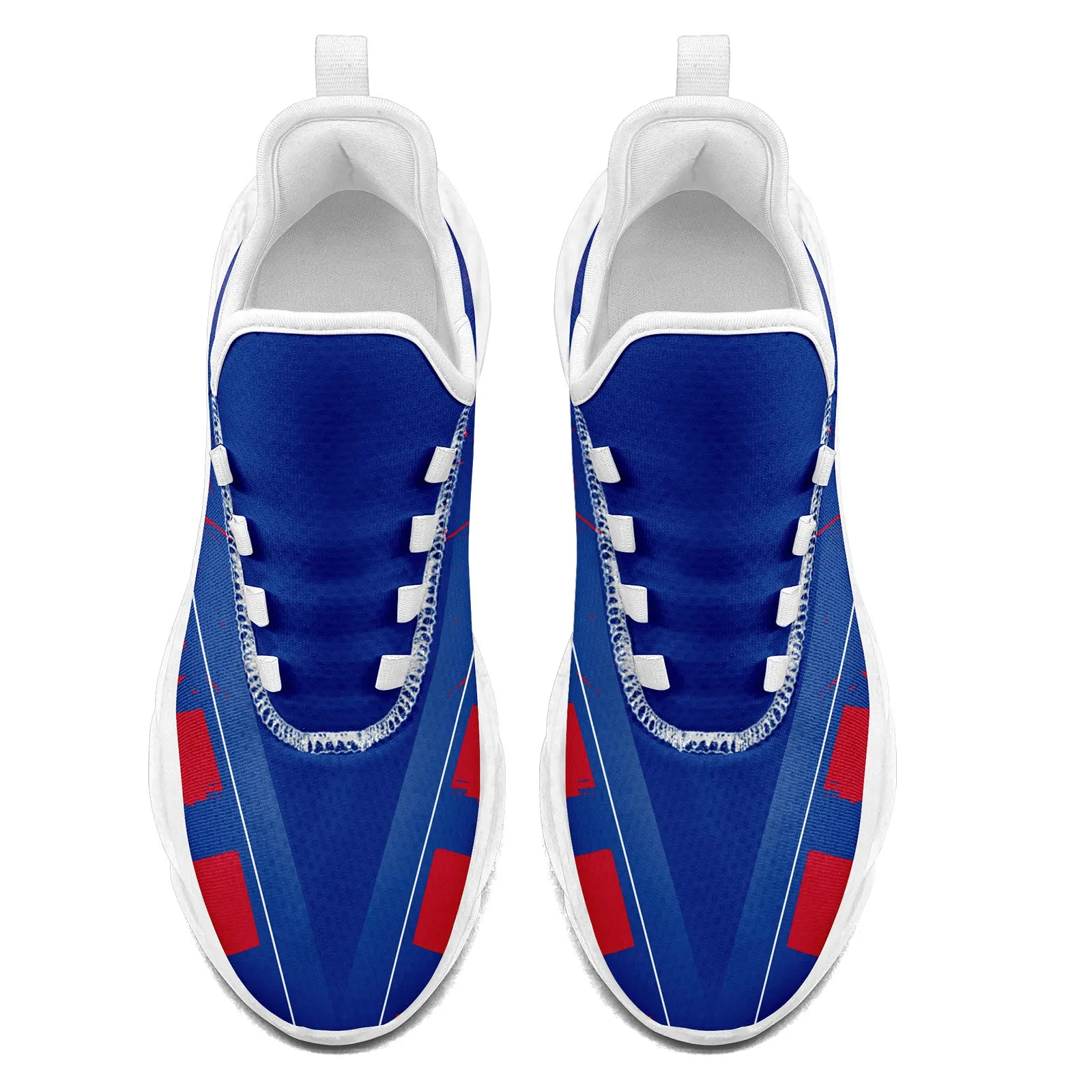 Custom Blue Red Buffalo MaxSoul Shoes and Hat Combo Offer Personalized Combo ZH-D020264-4