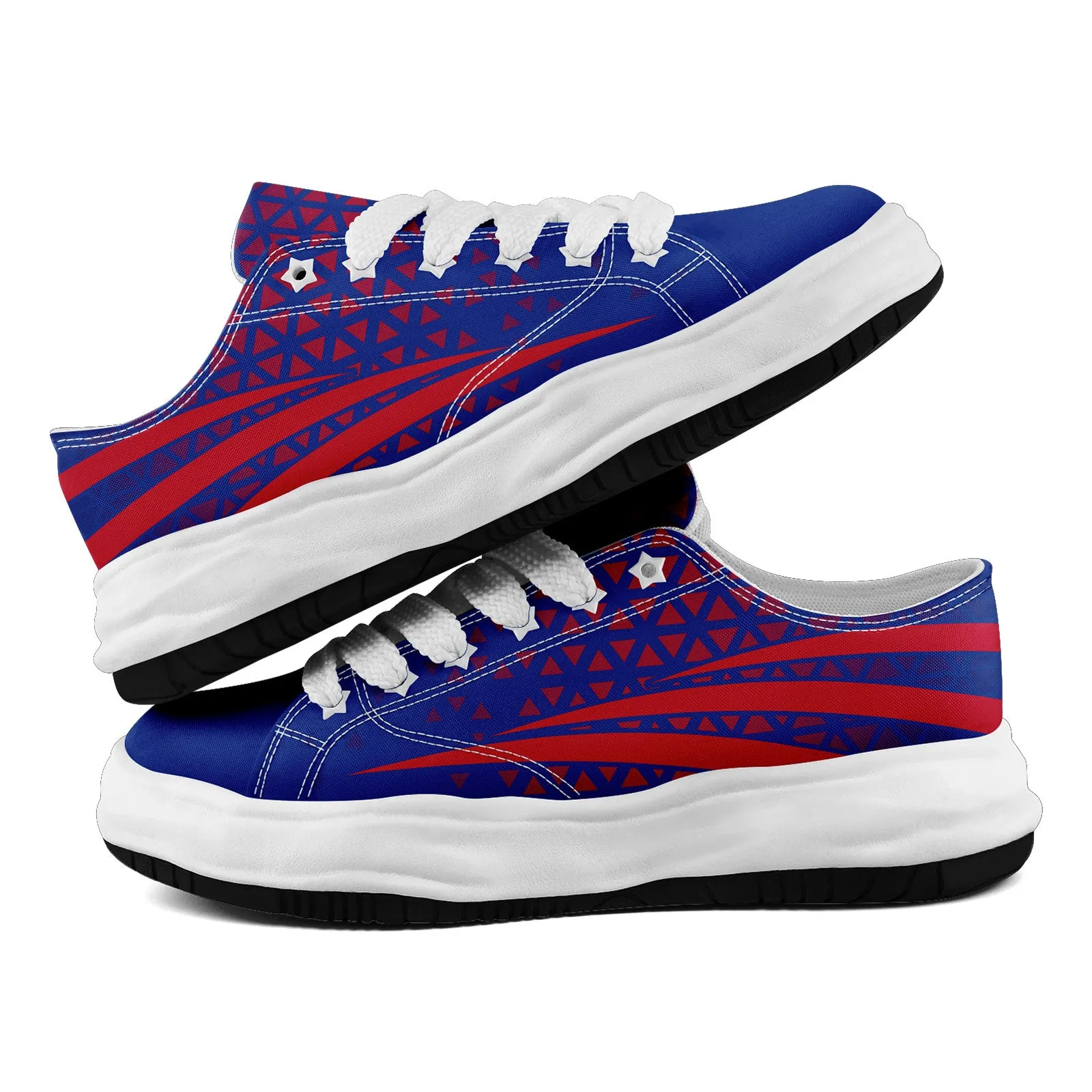 Custom Blue Red New York Shoes Personalized Sneaker FN038-D023003-4