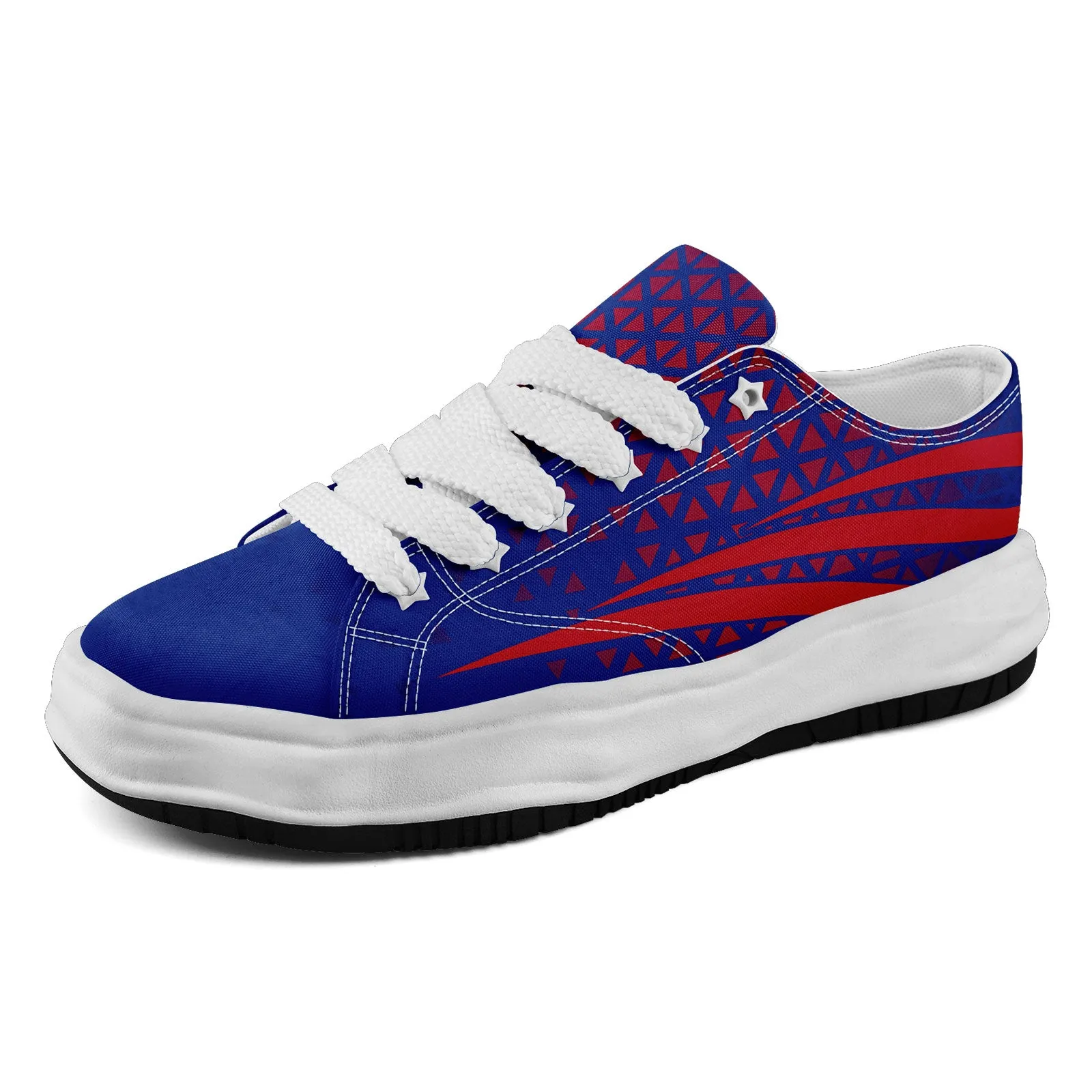 Custom Blue Red New York Shoes Personalized Sneaker FN038-D023003-4