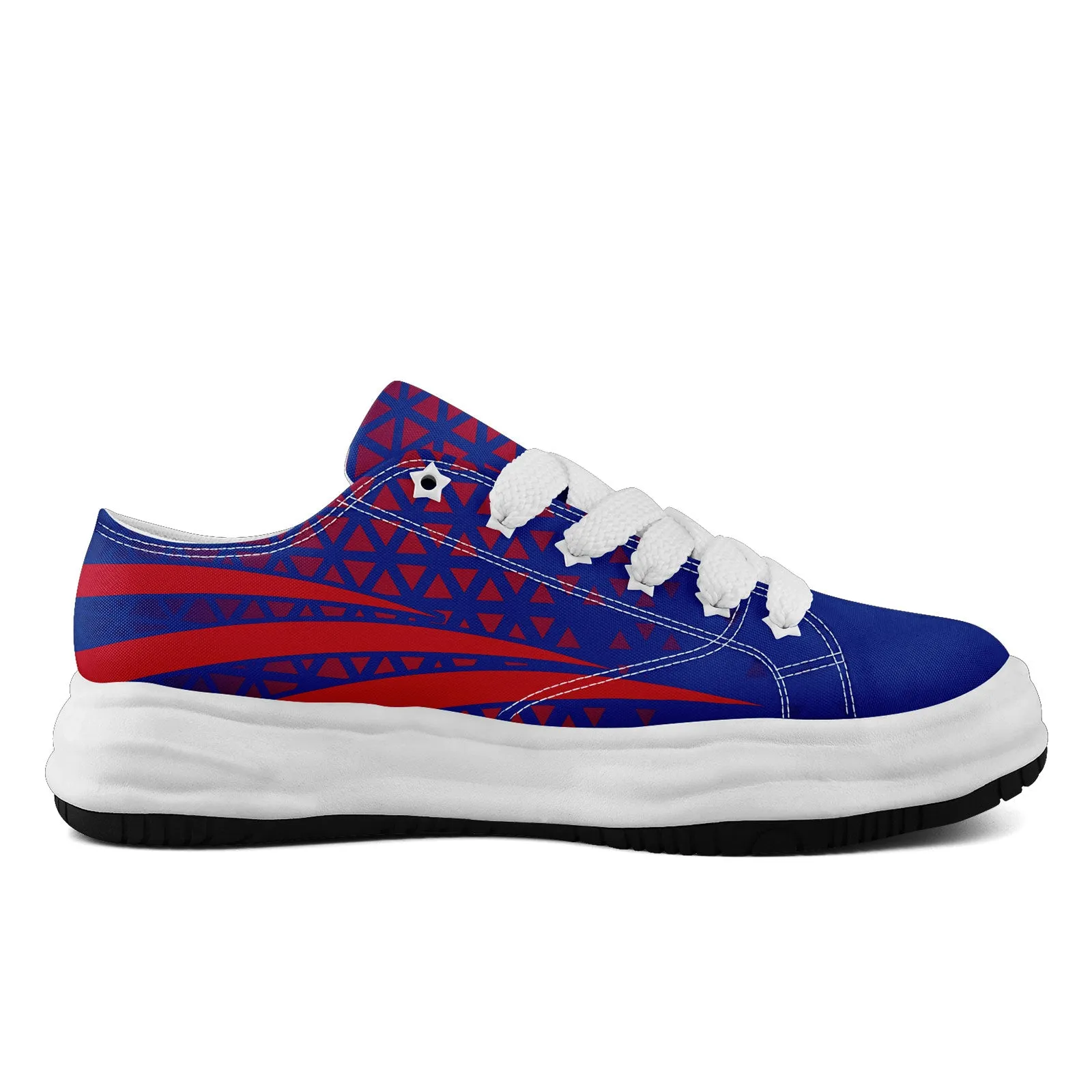 Custom Blue Red New York Shoes Personalized Sneaker FN038-D023003-4