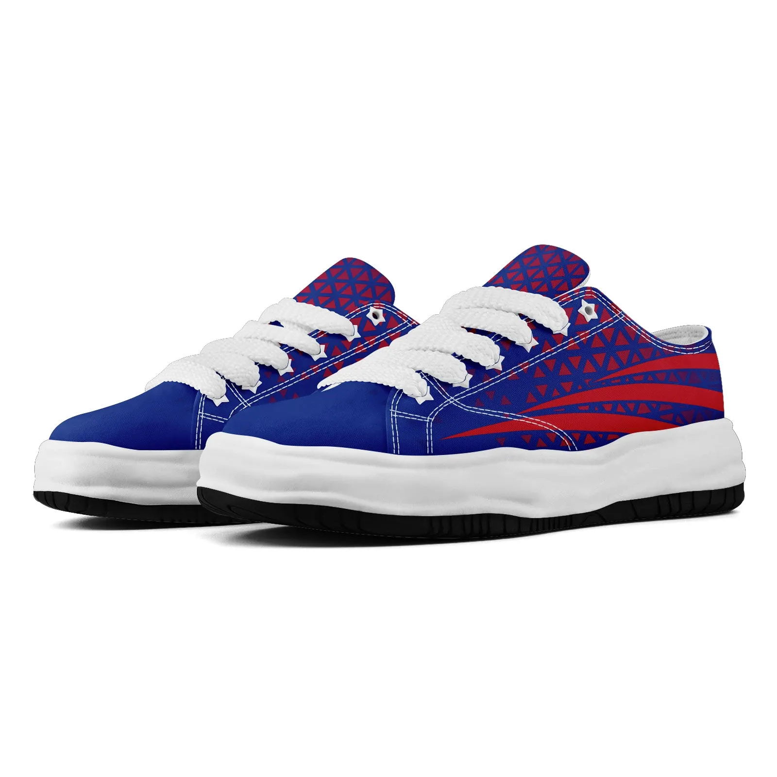 Custom Blue Red New York Shoes Personalized Sneaker FN038-D023003-4