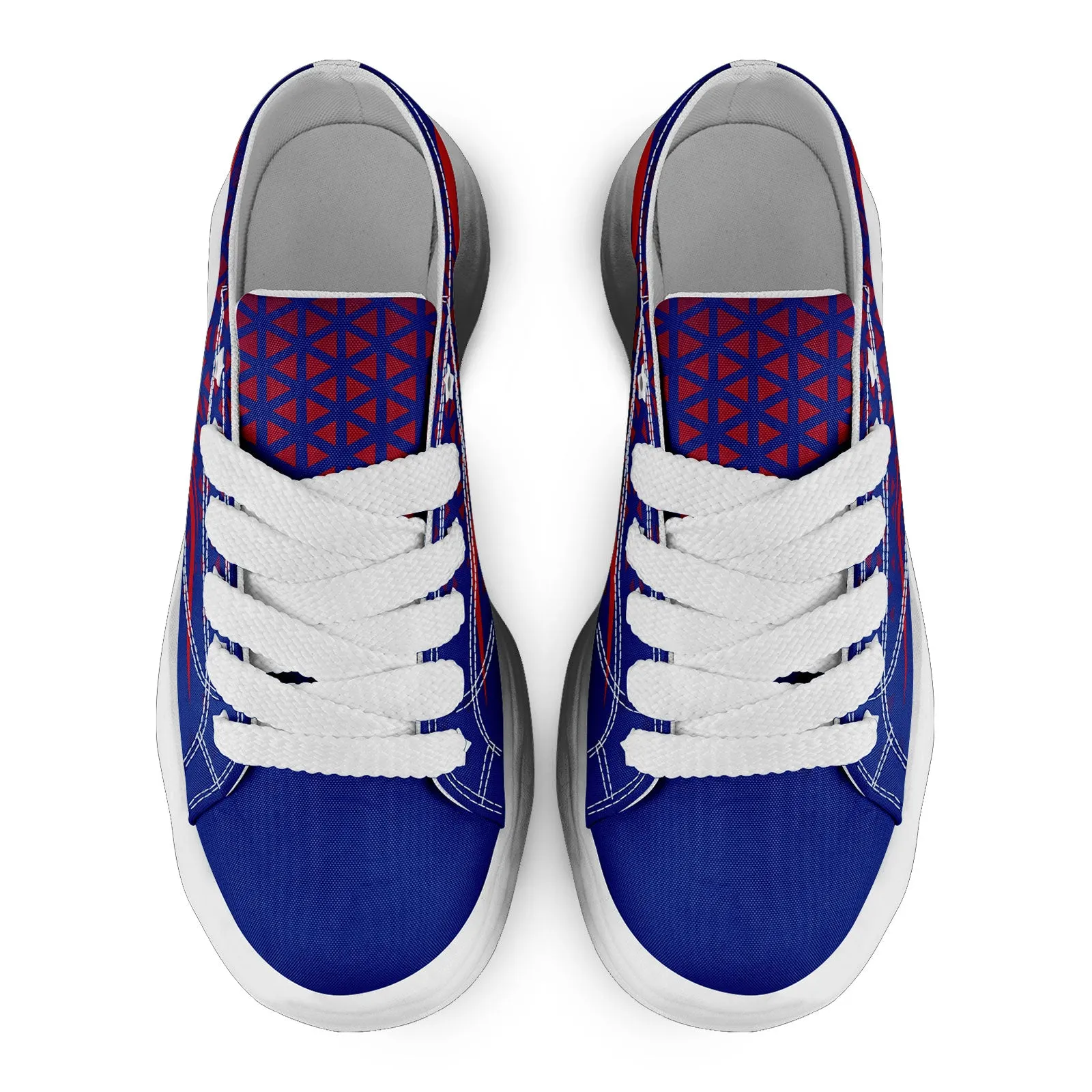 Custom Blue Red New York Shoes Personalized Sneaker FN038-D023003-4