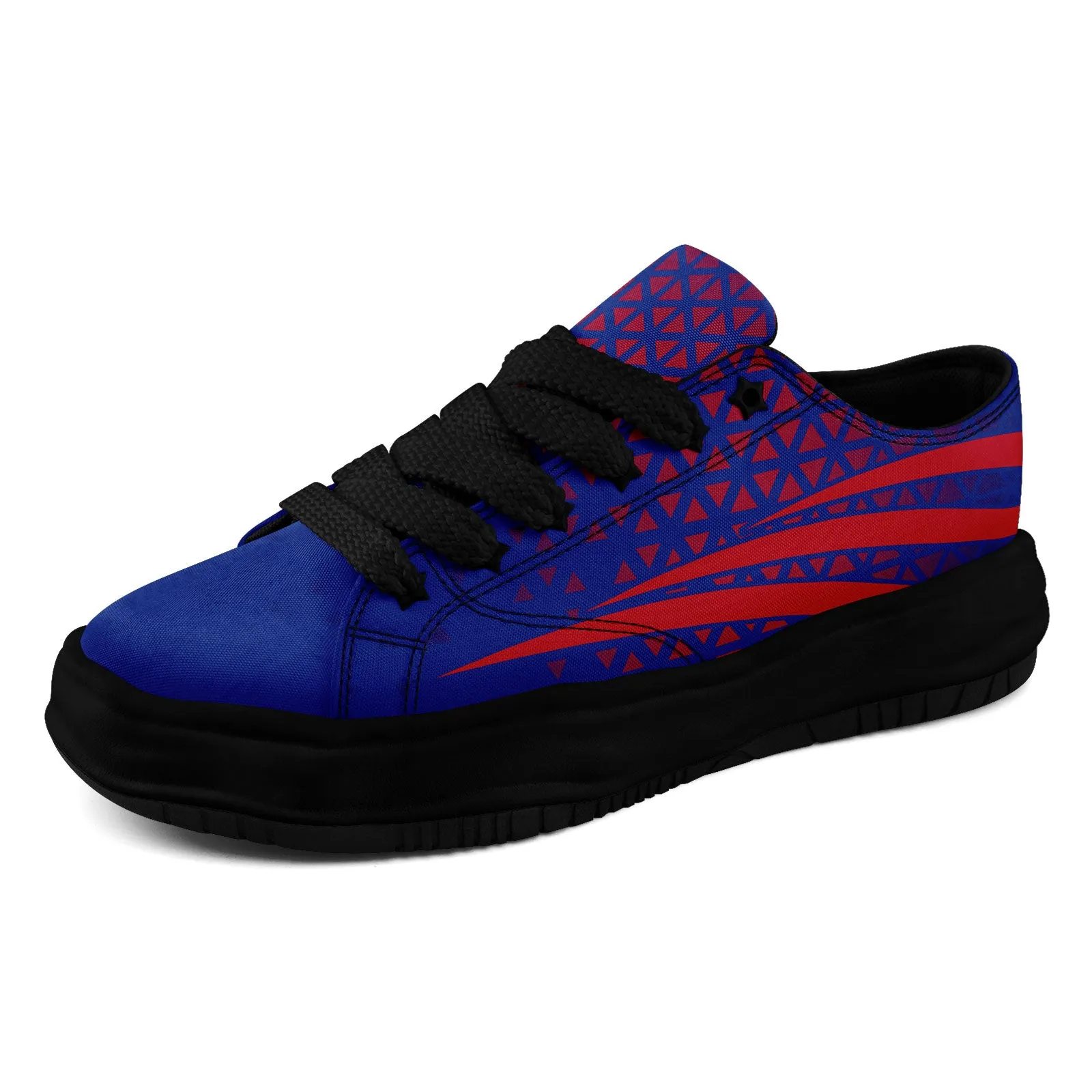 Custom Blue Red New York Shoes Personalized Sneaker FN038-D023003-4